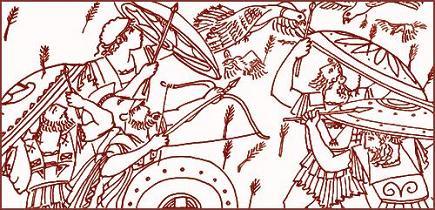 Золотое Руно Аргонавты встречают детей Фрикса