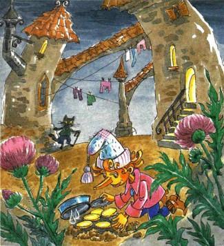 Золотой ключик или приключения Буратино буратино зарывает пять золотых на поле чудес