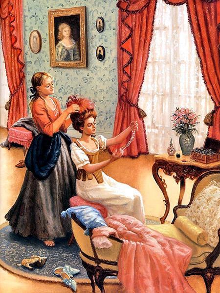 Золушка, или хрустальная туфелька (сказка) Золушка готовит сестру к балу